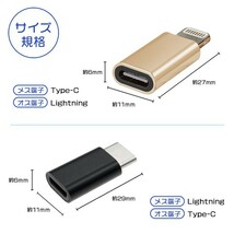 送料無料 USB Type-C Lightning 変換アダプター 4color iPhone15 iPad 充電 データ通信 データ転送 スマホ充電コード ライトニング タイプC_画像6