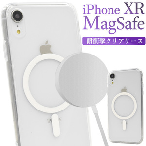 MagSafe対応 アイフォン スマホケース iphoneケース iPhone XR用 MagSafe対応 耐衝撃クリアケース