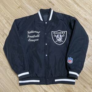 【L】美品 NFL ラスベガスレイダース スタジャン GU 完売品 ジーユー RAIDERS stadium jacket