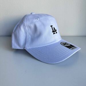 【未使用】MLB キャップ 47 ロサンゼルス・ドジャース Los Angeles Dodgers 帽子 hat フリーサイズ　ホワイト