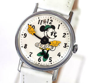 整備済み 稼働 ミニーマウス 1960年代 機械式手巻き 腕時計 ベルト新品 INGERSOLL インガーソル ディズニー ミッキーマウスの恋人 Minnie