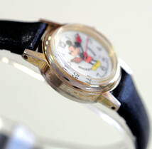 整備済 稼働 ミッキーマウス 機械式手巻き 腕時計 1970年代 オリジナルベルト レディース ディズニー BRADLEY ブラッドレイ Mickey Mouse_画像5