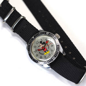 整備済 希少稼働 ミッキーマウス ダイバーズウォッチ 1970年代 機械式手巻き 腕時計 ベルト新品 ダイバー BRADLEY ブラッドレイ ディズニーの画像10