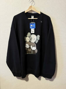 UNIQLO KAWS SWEAT XXL BLACK ユニクロ カウズ コラボ スエット ブラック