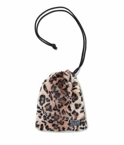 WACKOMARIA FAUX LEOPARD FUR SHOULDER PORCH ショルダーバッグ 巾着ポーチ ワコマリア