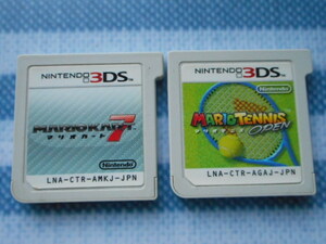  free shipping Mario Cart 7 & Mario tennis open 3DS [2 pcs set soft only ] # super Mario Mali car 