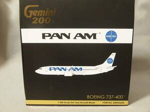1/200 PAN AM航空 ボーイング 737-400 N406KW 'Clipper Spiendid' Gemini 200 G2PAA255