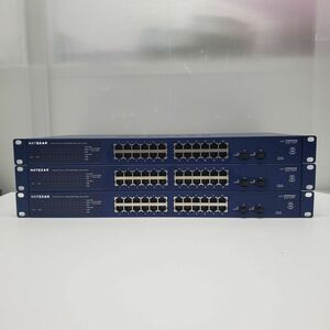 ＠T0653【在庫3台のみ・動作確認初期化済み】NETGEAR GS724T v4 10/100/1000Mbps 24ポート+SFP2ポート ギガビットスマートスイッチ