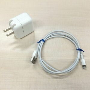 @XY1818 Apple 純正 10W USB 電源アダプター 充電器 A1357 ライトニングケーブル付 ACアダプタ USB アダプタ Adapter iPad iPhone Mac