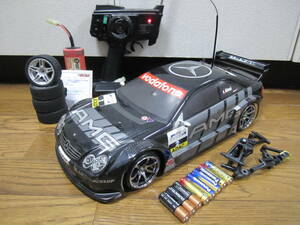 食寝様 1/10 すぐ遊べる全部セット Mercedes-Benz AMG CLK DTM ジャンアレジ 号 TAMIYA TT01 4WD シャーシ メルセデスベンツ Jean Alesi