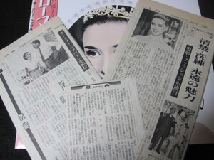 レーザーディスクLD「ローマの休日」 主演：オードリー・ヘプバーン　Audrey Hepburn　訃報 新聞記事付き！　ローマ市内観光ガイド