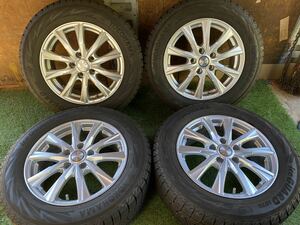 美品　215/60R16 95Q YOKOHAMA iceGUARD IG70 2021年製　4本セット　JOKER 16x6.5J ET＋40 PCD 114.3 クラウン オデッセイ ヴェゼル等