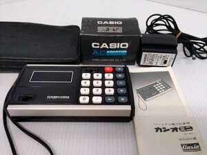 CASIO-MINI　カシオミニ　CM-602　パーソナル電子計算機　本体　ACアダプター　説明書　カシオ　電卓　計算機　昭和レトロ　当時物　日本製