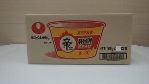 G710-56836 格安100円スタート!! 賞味期限2023/12/14 即席カップめん 農心 辛ラーメン焼きそば チーズ カップ 105g×12個 ラーメン