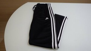 A79-1462572 adidas アディダス ブラック×ホワイトライン ボトムス ズボン キッズ スエット AU/NZ13-14Y JP/160cm ポリエステル100％