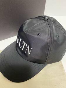 未使用品 VLTN ヴァレンティノ ロゴ キャップ ナイロン ブラック