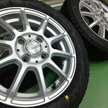 送料無料！新品ブリヂストンVRX2 155/65R14　2023年製×中古KINO　SPORT 14インチホイール 4.5J45 4本セット　スペーシア　タント等　_画像2