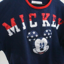 J503 2000年代製 ミッキーマウス 長袖Tシャツ Disney ディズニー■00s 表記Sサイズ ネイビー ロンT 古着 アメカジ ストリート 古着卸 激安_画像4