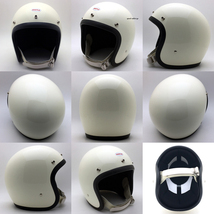 【即納】OCEAN BEETLE BEETLE 500TX-2 IVORY ストラップ白 L/オーシャンビートルアイボリービンテージヘルメットbellベルmchal_画像3