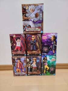 121／ワンピース GRANDLINE MEN CHILDREN チルドレン DXF シャンクス ヘルメッポ ルフィ ニカ ギア5 ウソップ ヤソップ 未開封7個セット