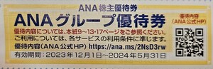 送料63円☆全日空 ANAグループ優待券 株主優待券 １枚★IHG ANAホテル宿泊20％引★レストラン バー10％引★FESTA10%引☆～2024.5.31