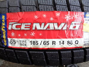 Ａ24　未使用スタッドレス　グッドイヤーICE NAVI6　185/65R14　4本！激安！ 在庫処分！