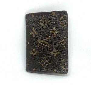 【THI11】LOUIS VUITTON ルイヴィトン モノグラム ポルト2カルトヴェルティカル CA0023 カードケース 定期入れ パスケース ブラウン系