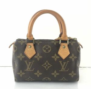 【SU142】LOUIS VUITTON ルイヴィトン モノグラム ミニスピーディ TH0912 ハンドバッグ 手提げカバン ブラウン系 