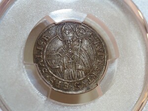 神聖ローマ帝国 ザルツブルク★3クロイツァー銀貨★PCGS鑑定済み AU55 アンティークコイン salzburg 3k silver coins