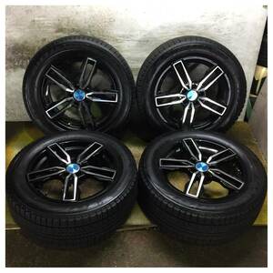 5 BRIDGESTONE BLIZZAK VRX2 225/55R17 2022年製 イボ付 PCD 112mm EUROTECH ベンツ BMW アウディ 等 *6219