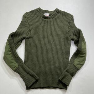 50 The woollly pully ザウーリープーリー エルボーパッチ コマンドセーター イングランド製 ウール ニット プルオーバー メンズ 31120K