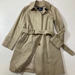 285 Aquascutum アクアスキュータム トレンチコート レディース　ベルト付き コットン 通勤 カジュアル レナウン ベージュ 31123N