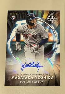 23枚限定 2023 Topps Transcendent VIP Party Masataka Yoshida Rookie Auto 15/23 VIPA-MY 吉田正尚 直筆サイン ルーキーカード