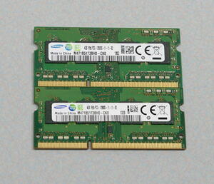 ☆SAMSUNG　メモリー　4GB×2枚/PC3-12800S[121]