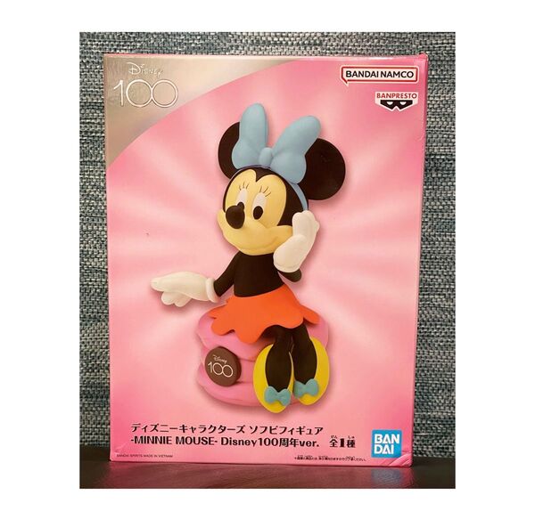 ディズニーキャラクターズ ソフビフィギュア MINNIE MOUSE 100周年