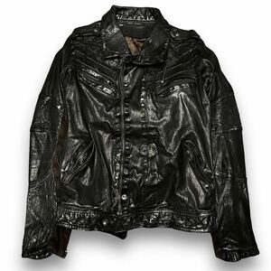 00’s 14th addiction Goatskin Leather Jacket レザー ライダース ジャケット lgb ifsixwasnine kmrii yasuyuki ishii share spirit rare