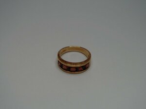 【青】100503指輪　宝石　K18刻印　ゴールド　リング