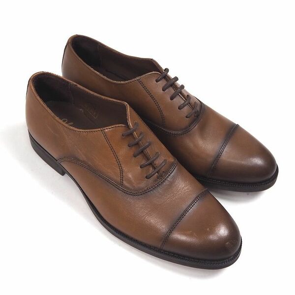 P326 未使用品 ジャンカルロモレリ ストレートチップ ビジネスシューズ 本革 GIANCARLO MORELLI (サイズ:24.5cm) 紳士靴 d-16