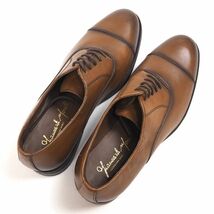 P326 未使用品 ジャンカルロモレリ ストレートチップ ビジネスシューズ 本革 GIANCARLO MORELLI (サイズ:24.5cm) 紳士靴 d-16_画像6