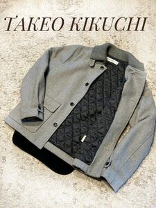 【1スタ】 TAKEO KIKUCHI TOKYO タケオキクチ TK ウールコート　ドンキーコート　COAT ブルゾン　【1円スタート】【1〜】【1円出品】　古着