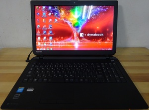 東芝ノートパソコン dynabook BB15/PB/Cele N2840 2.16GHz/4GB/500GB/中古特価良品