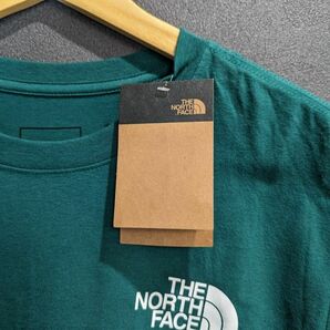 再入荷!!1点のみ【日本未発売】THE NORTH FACE ノースフェイス ロンT グリーン 緑/L 長袖 ロング Tシャツ アメリカ ハーフドームロゴの画像6