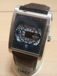 希少 ORIENT 自動巻き 腕時計 ERAP-C0-A オリエント カバンシリーズ FERAP004D0 メカデジ ディスクタイプ 稼働品