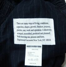 FWK Engineered Garments エンジニアードガーメンツ Balloon Pant St.Worsted Wool バルーン パンツ 1 紺 ストライプ ウール_画像5