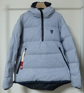 Mountain Research マウンテンリサーチ MTR-2813 Puff Parka パフ パーカー ストライプ プルオーバー ダウン ジャケット S