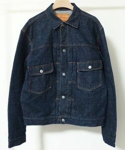 WAREHOUSE ウエアハウス DEAD STOCK BLUE Lot 2002XX(2000XX) 1953 MODEL デニム ジャケット Gジャン 42 サイドパネル仕様