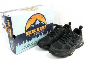 【左右サイズ違い】 メンズ SKECHERS OUTDOOR GOOD YEAR Air-Cooled SKECH-AIR ENVOY スニーカー ブラック 左26.5cm 右27cm 【0800】