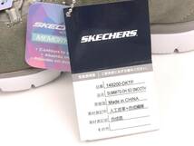 【未使用タグ付】SKECHERS SUMMITS ◆超軽量 ◆結ばない靴紐 レザースリッポンスニーカー 24.5cm DKTP ダークトープ 定価11,990円【0698】_画像8