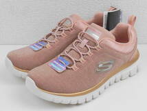 【未使用訳あり】 レディース スケッチャーズ SKECHERS MEMORY FOAM GRACEFUL 2.0-SPARKLING GAL スニーカー ローズゴールド 24cm 【0854】_画像2