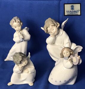 1000円〜■★LLADRO ★リヤドロ 可愛い考え事 他 天使 4539 4540 4961 6528 陶器人形 4点 まとめ★okoy2264942★c10201